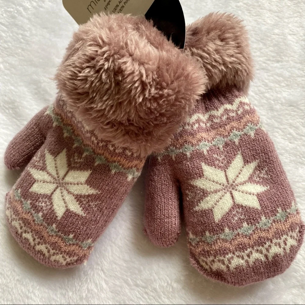 Mia & Tess Baby Mittens - Lavender